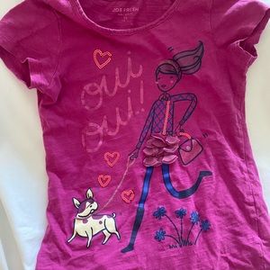 Magenta girls t-shirt